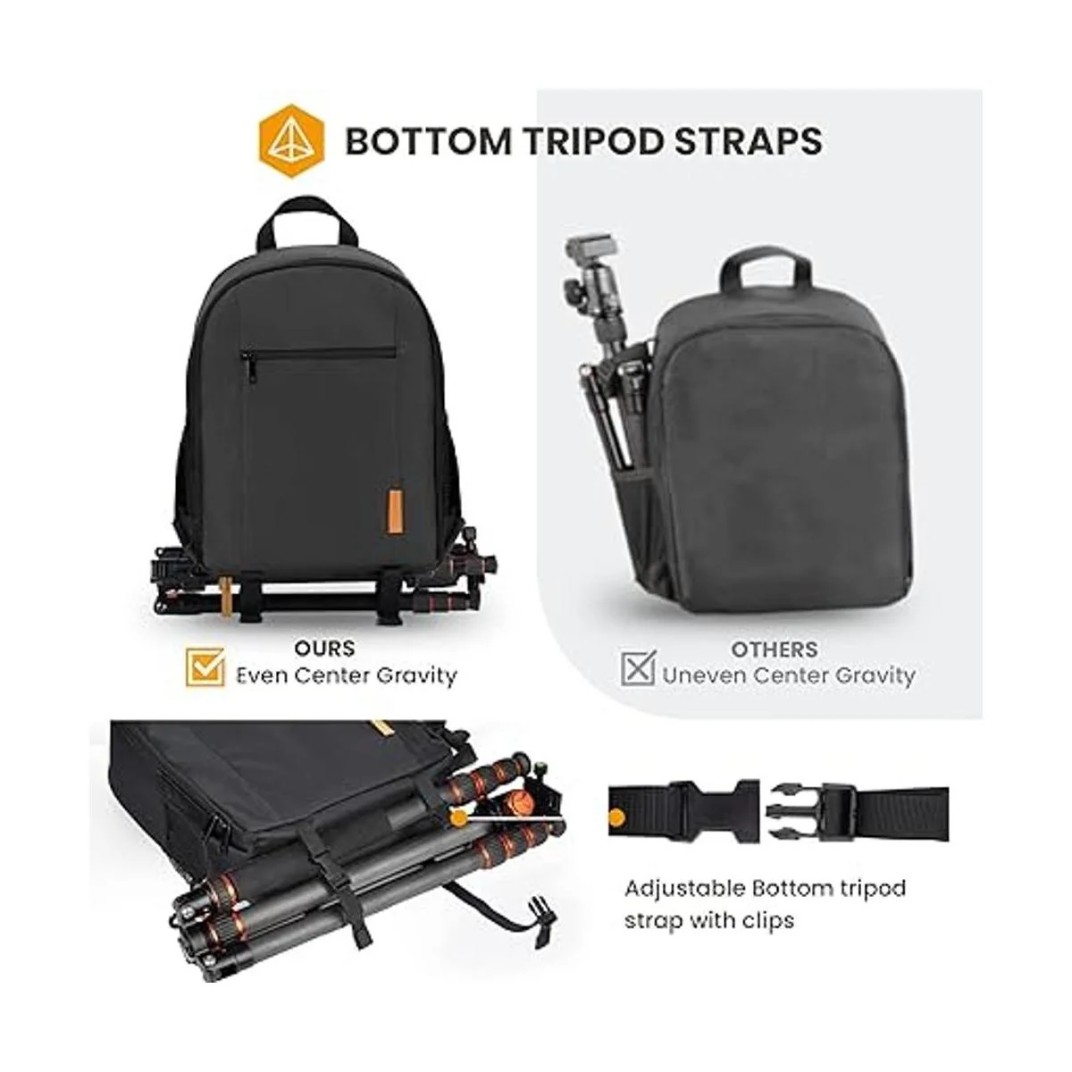 TARION Mochila para cámara profesional con cubierta de_4