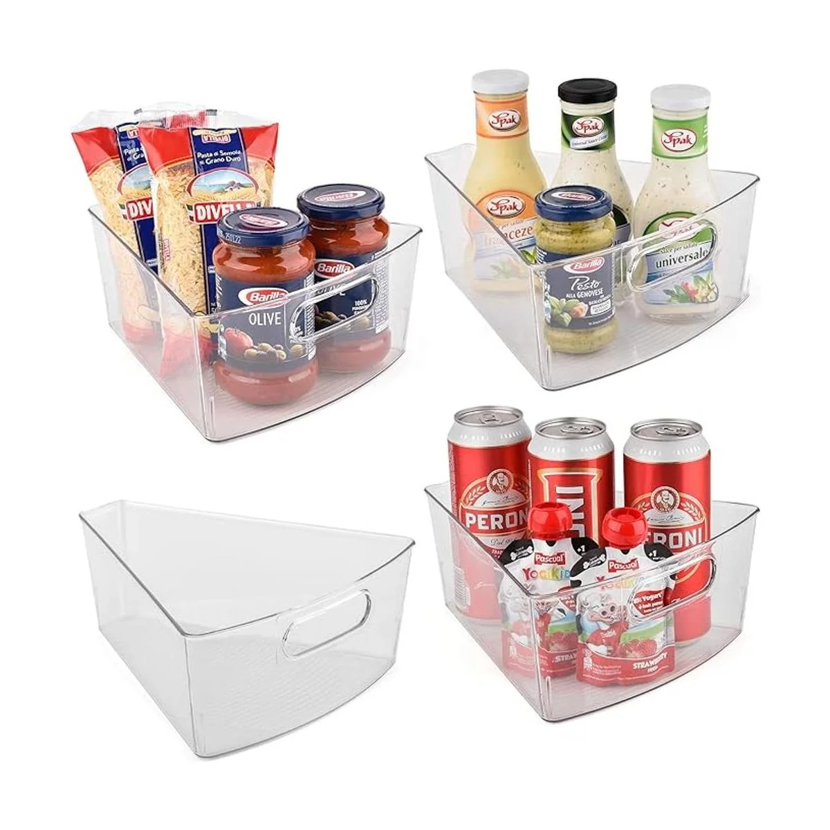 Sorbus Organizador de cubo de almacenamiento con cuña Lazy_1