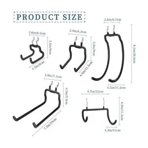 YOCOMEY 15 brocas de doble gancho para tablón de clavijas_2