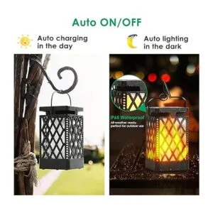 TomCare Luces solares para exteriores faroles solares de_4