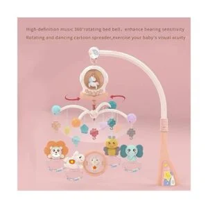 Eners Cuna musical para bebé con luces nocturnas y_6