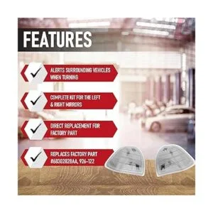 Juego de luces intermitentes de repuesto para espejo_2