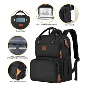 Mochila de almuerzo para mujeres mochilas térmicas_6