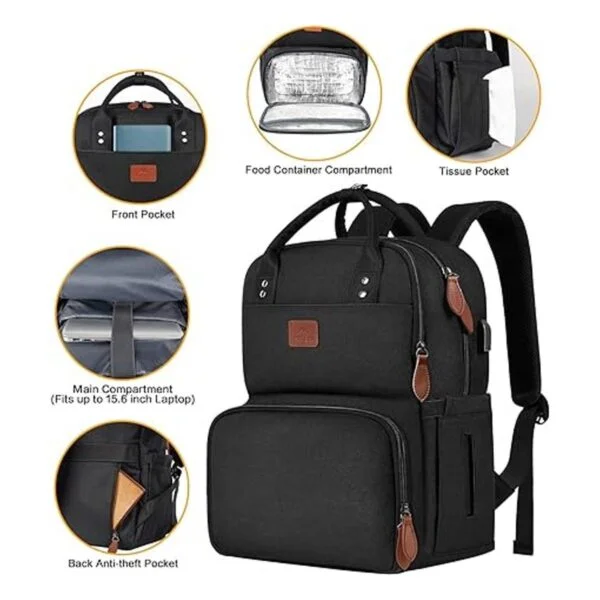 Mochila de almuerzo para mujeres mochilas térmicas_6
