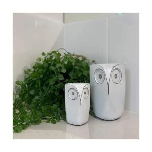 Huey House Wise Owls Decor Esculturas de estatua buho_2