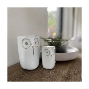Huey House Wise Owls Decor Esculturas de estatua buho_4