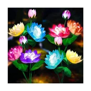 TONULAX Luces solares de jardín luces solares de flores_1