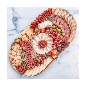 Chic Leaf Bandejas ovaladas desechables con hojas de_2