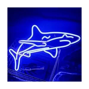 ineonlife Letrero de neón LED de tiburón para dormitorio_5