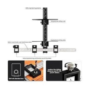 ORTUBE Herramienta de plantilla de perforación ajustable_3