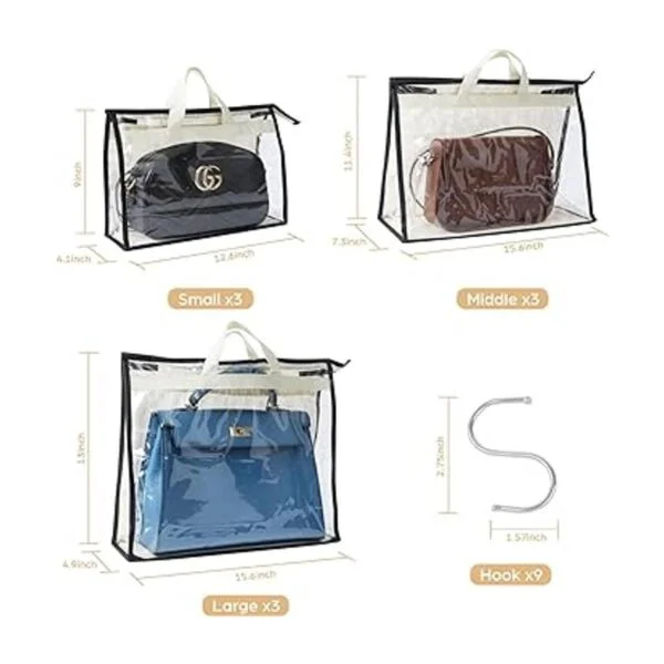 Interesse Paquete de 9 bolsas de polvo para bolsos_2