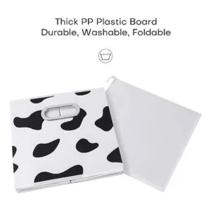 ANMINY Juego de 4 cubos de almacenamiento con impresión de_5