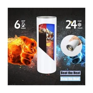 Vaso delgado de sublimación de 20 onzas color blanco y_5