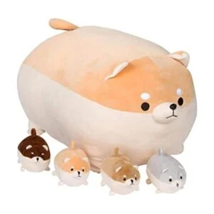 Shiba Inu Diferentes mamás animales de peluche con 4_1