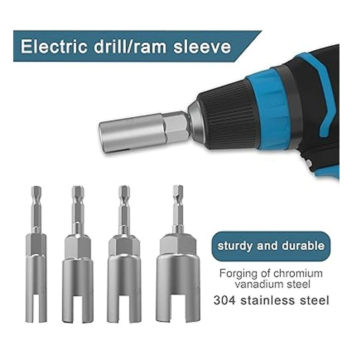 Kit de herramientas de taladro de tuerca de vástago_4