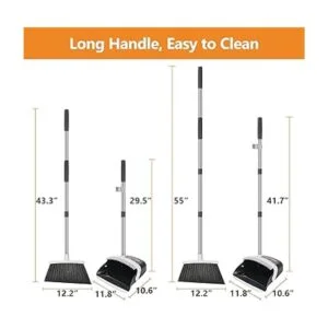 Juego de escoba y recogedor bandeja para polvo y escoba_5