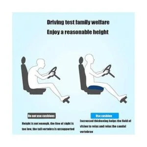 Nine River Cojín de asiento elevador de coche que eleva la_3