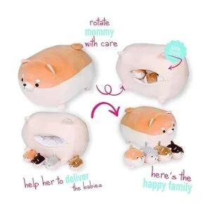 Shiba Inu Diferentes mamás animales de peluche con 4_2