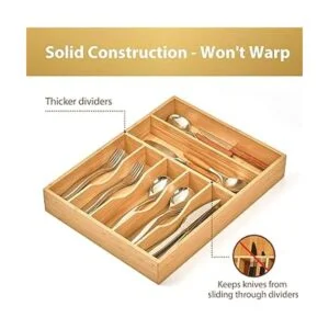 Organizador de cajones de cocina soporte para utensilios_3