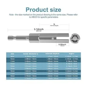 Kit de herramientas de taladro de tuerca de vástago_3