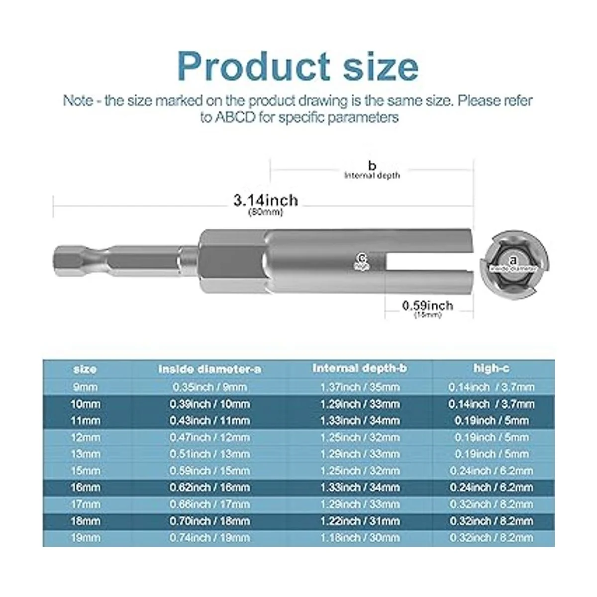 Kit de herramientas de taladro de tuerca de vástago_3