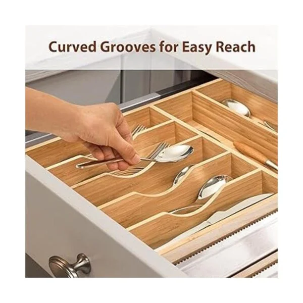 Organizador de cajones de cocina soporte para utensilios_6