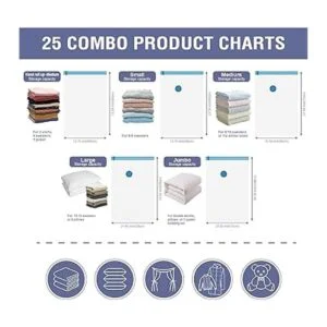 Paquete de 25 bolsas de almacenamiento al vacío bolsas_5