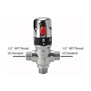 TreMax Válvula de mezcla termostática con rosca NPT de_2