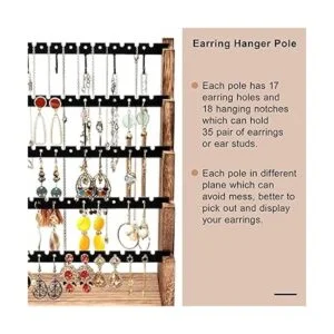 Organizador de aretes organizador de 5 capas con soporte_3