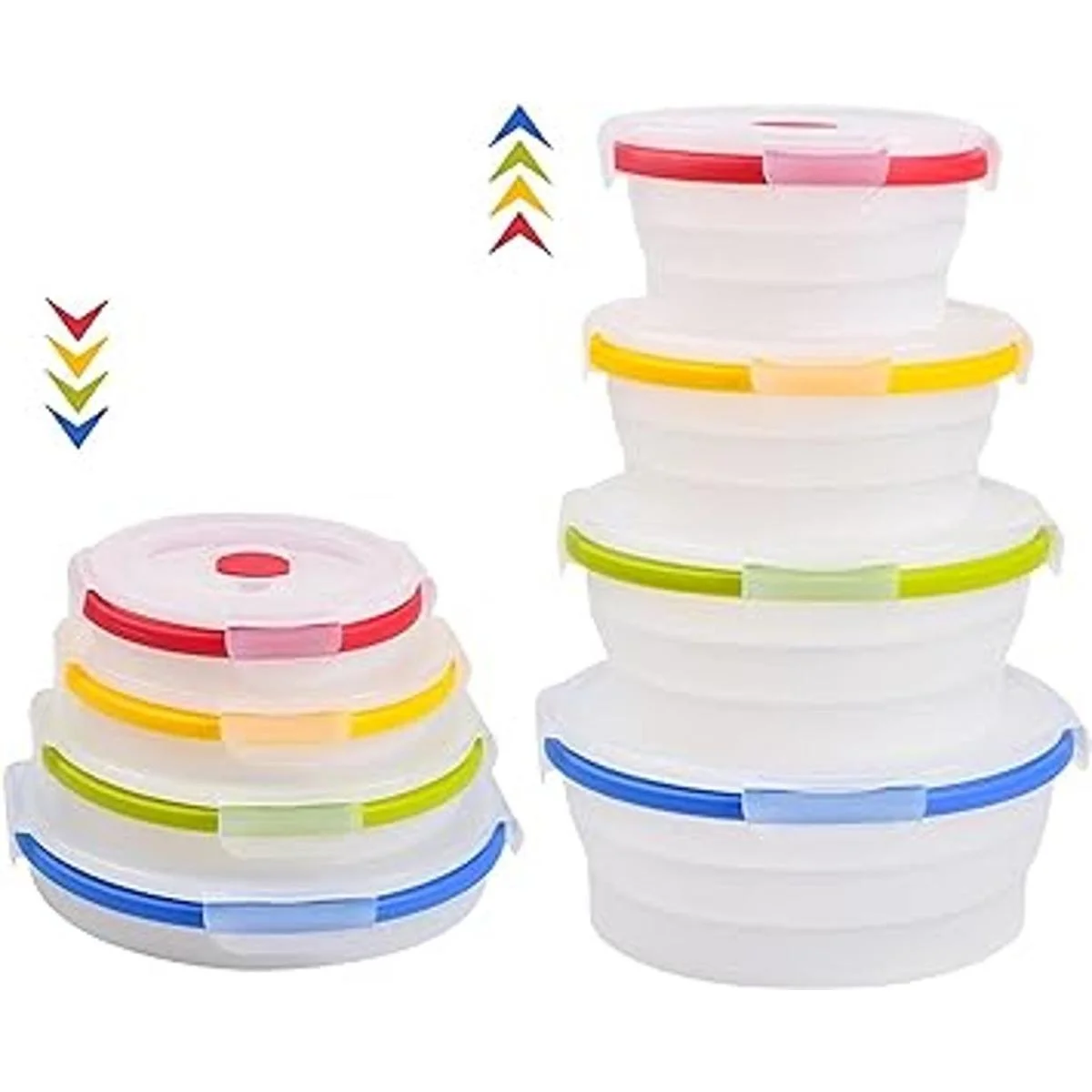 Ecoberi Recipientes plegables de silicona para_2