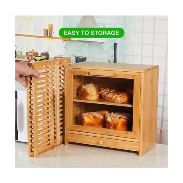 NOVAYEAH Escurridor de platos de bambú de 2 niveles_6