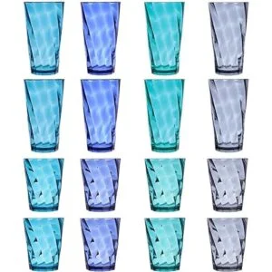 US Acrylic Optix Vasos apilables de plástico de 16 piezas_6