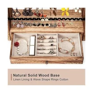 Organizador de aretes organizador de 5 capas con soporte_4