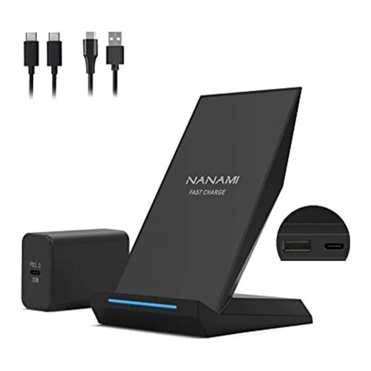 NANAMI Cargador inalámbrico máximo de 30 W soporte de_1