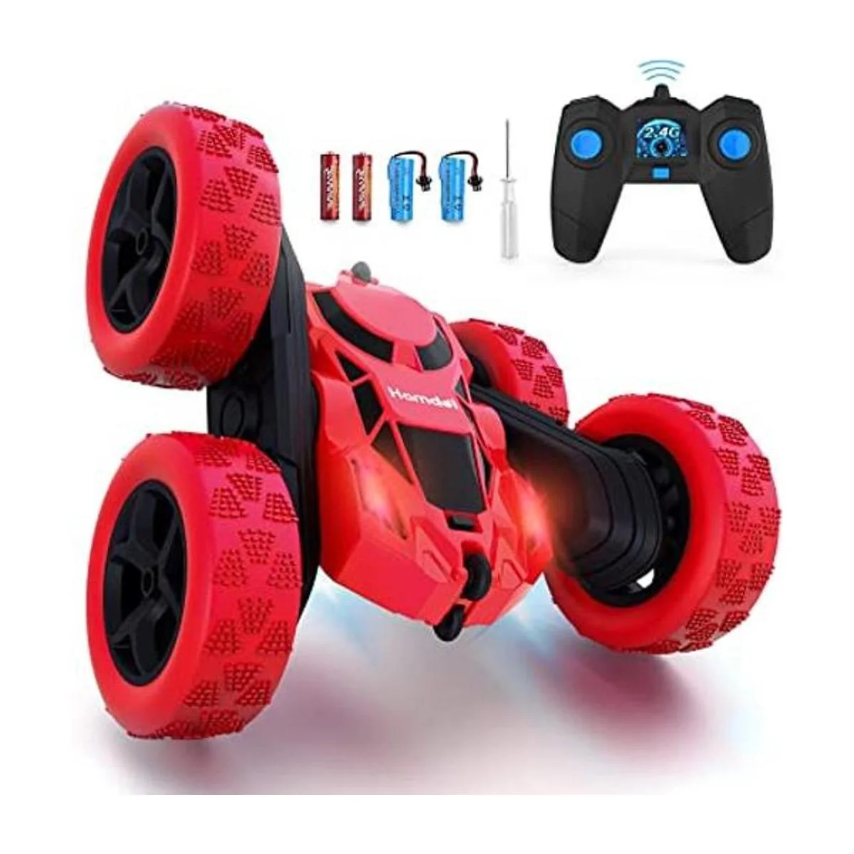 Hamdol Automóvil de control remoto de doble cara giratorio_1