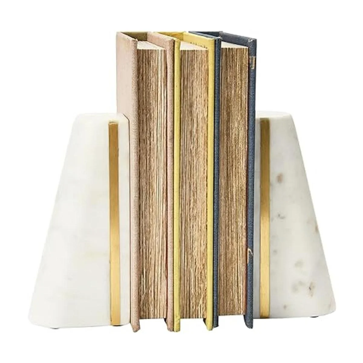 Main Mesa Sujetalibros geométricos de mármol con_7