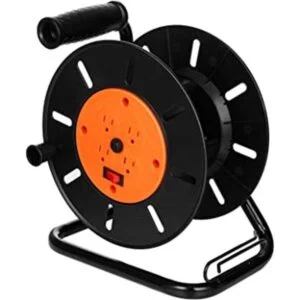 Suraielec Carrete de cable de extensión con 4 tomas_1