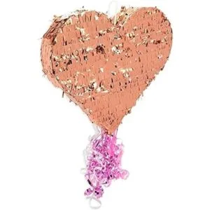 Piñata pequeña de cuerda de corazón para San Valentín_4