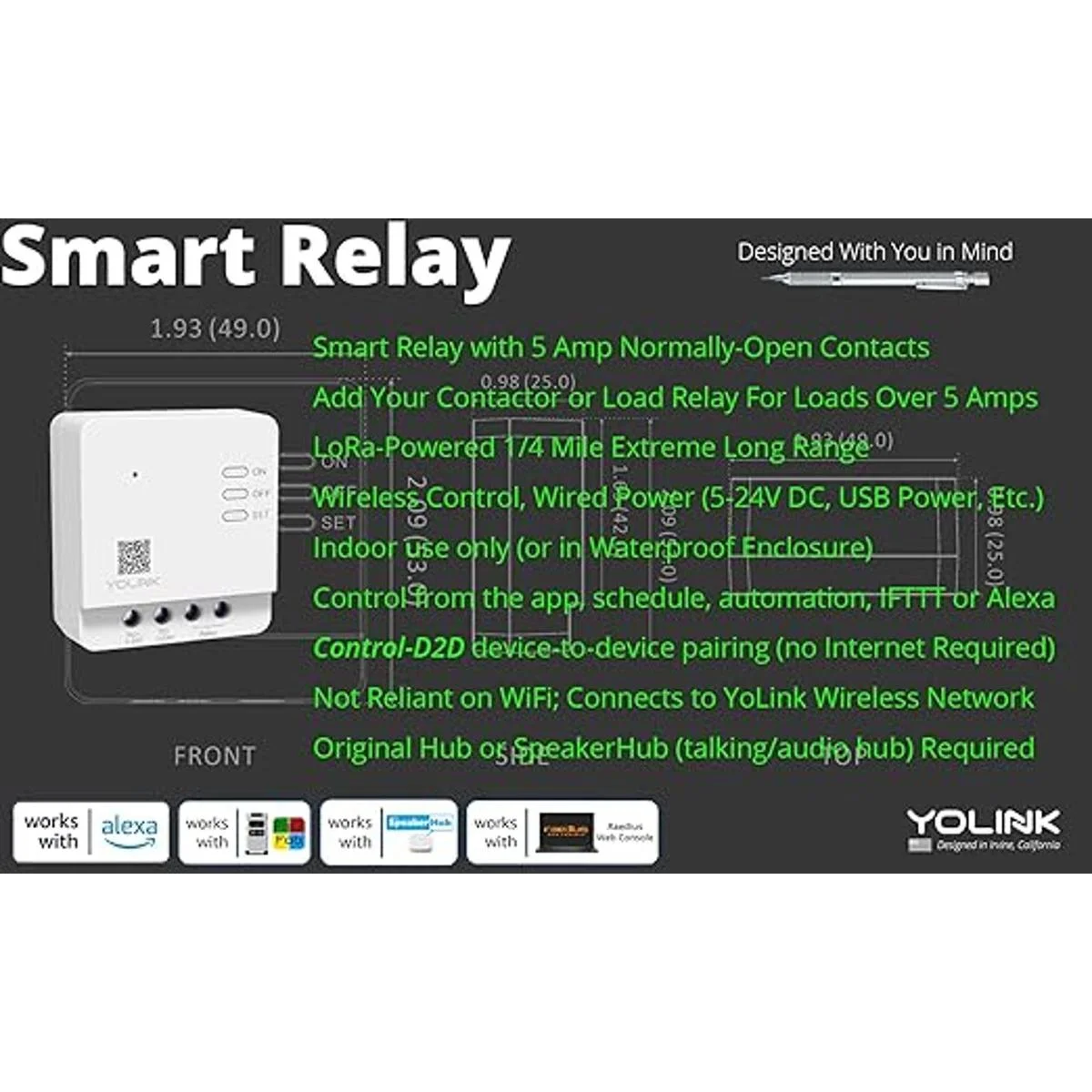 YoLink Relay YoLink Relé inteligente de largo alcance de_2