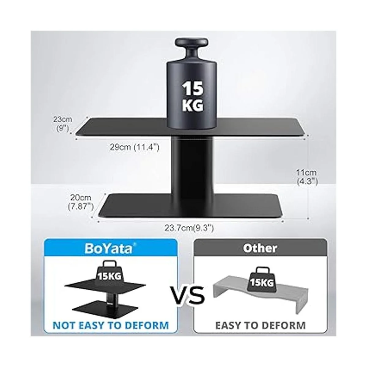 BoYata Soporte para monitor soporte de metal ajustable_4