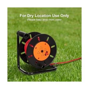 Suraielec Carrete de cable de extensión con 4 tomas_7