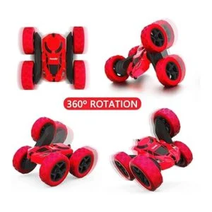 Hamdol Automóvil de control remoto de doble cara giratorio_2