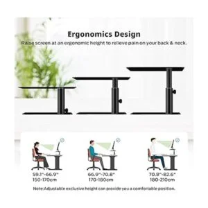BoYata Soporte para monitor soporte de metal ajustable_3