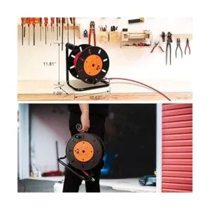 Suraielec Carrete de cable de extensión con 4 tomas_6