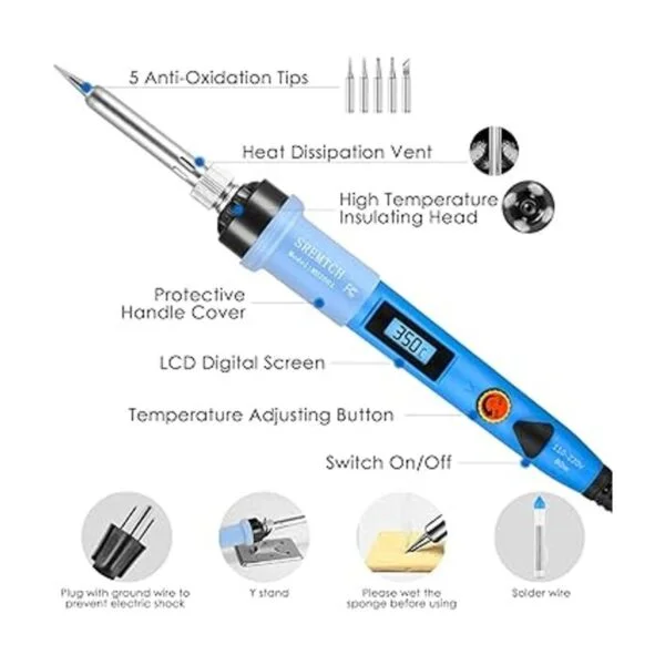 SREMTCH Kit de soldador electrónico de soldadura_5