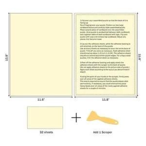 Rechiato 32 hojas transparentes de pegamento para_3