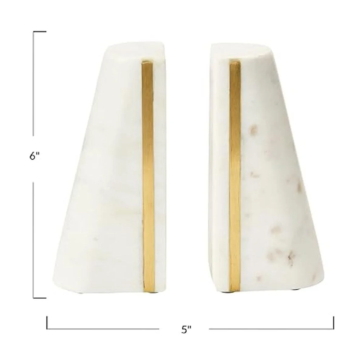 Main Mesa Sujetalibros geométricos de mármol con_4