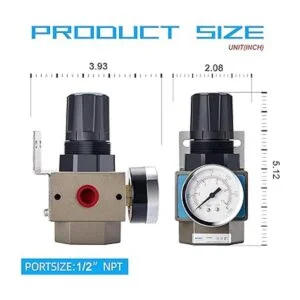 NANPU 12 NPT regulador de aire comprimido 150 psi de_2