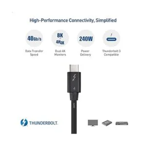 Certificado Intel Cable compatible con cable Thunderbolt_3
