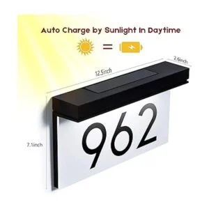 Placas de dirección para casa con energía solar número de_2